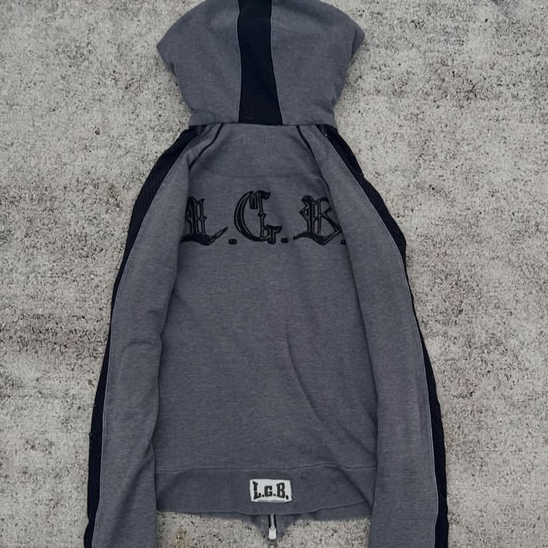 Lgb Rare Visual Style Printed Pattern Long-Sleeve Zip-Up Hoodie Unisex
