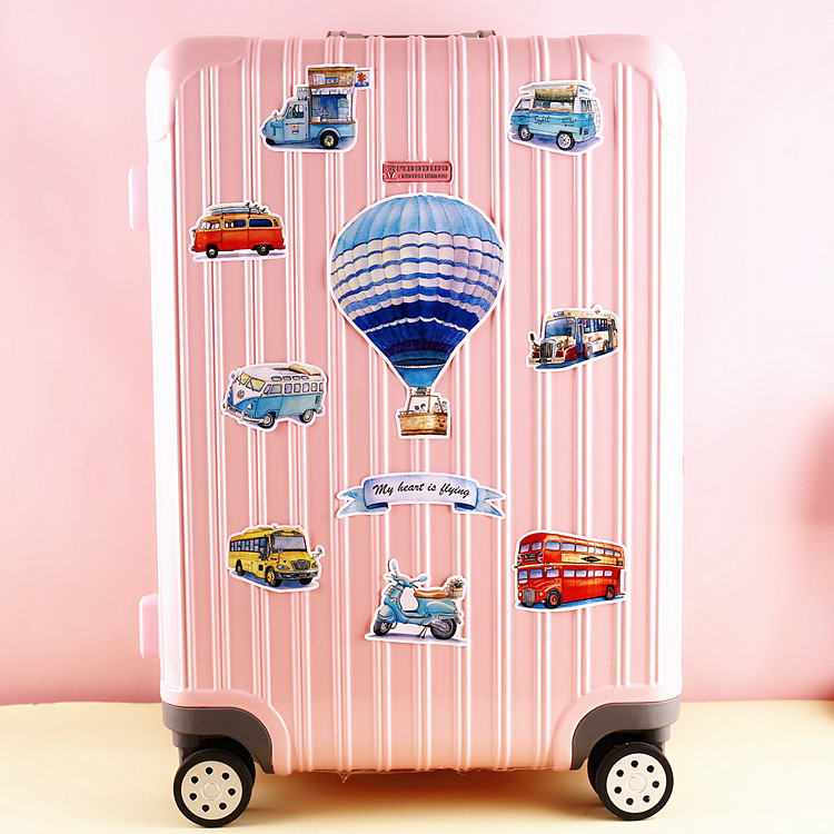 Suitcase sticker suitcase sticker pull-lever case pen electric sticker vehicle