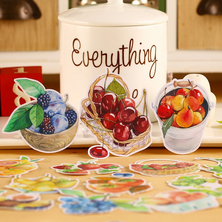Hands Ledger Stickers Small Fresh Transparent Stickers Hand Ledger Creative Diary Hand Ledger stickers for the fruit of summer
