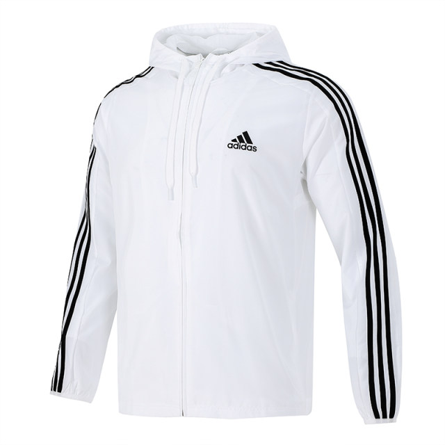 Adidas Jacket Men's 2021 ດູໃບໄມ້ລົ່ນໃຫມ່ ເສື້ອກິລາ Windproof ແຂນຍາວ H14625GV5256