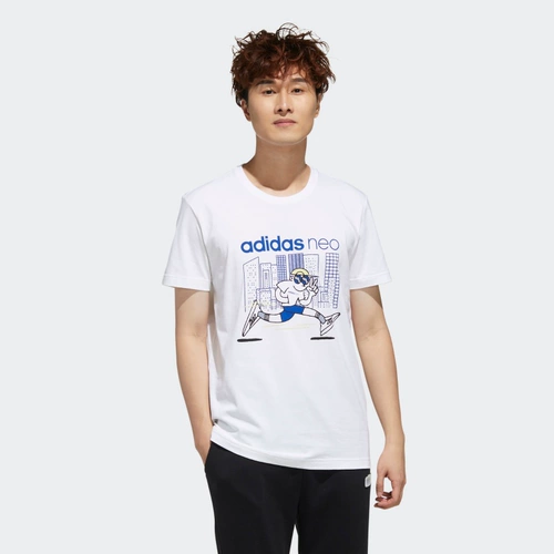 Adidas, летняя футболка, короткий рукав, круглый воротник