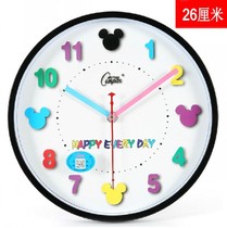 Kangba silent wall clock living room bedroom childrens room clock cartoon hanging watch cute clock quartz clock hot sale