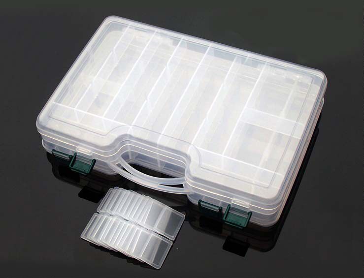 Luya Bilayer Bait Case Tool Box Large Small Medium 3 Type Gear Box Lujah Bait Case Fishing Gear Accessories Gear Box