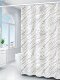浴室格子圆点仙人掌防水浴帘贝壳卫生间厕所门帘淋浴隔断帘送挂钩
