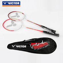 Eight year old store with six colors Victor Victor Victory badminton racket double racket ultra light and durable single racket adult set for training and family wear