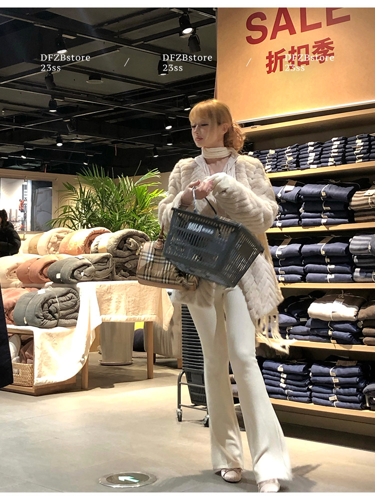 Боди/брюки dfzbstore 奶妻～奶敷敷连帽系带收腰显胸上衣&高v腰显瘦微喇裤