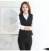 Quần áo bảo hộ lao động mới vest nữ chuyên nghiệp phù hợp với phần ngắn Công cụ mỏng mùa thu và mùa đông vest vest vest