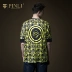Sản phẩm PINLI 2019 xuân mới nam tay áo năm điểm in áo thun tay ngắn trẻ trung nhân ái B191211128 - Áo phông ngắn áo thun nam  Áo phông ngắn
