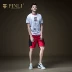 Sản phẩm PINLI 2019 hè mới cho nam quần lửng ống suông giản dị quần yếm B192317560 - Quần short quan ao nam Quần short