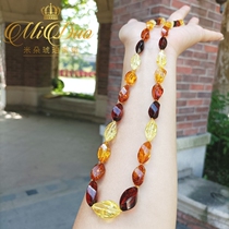 New European product Baltic Sea natural amber necklace