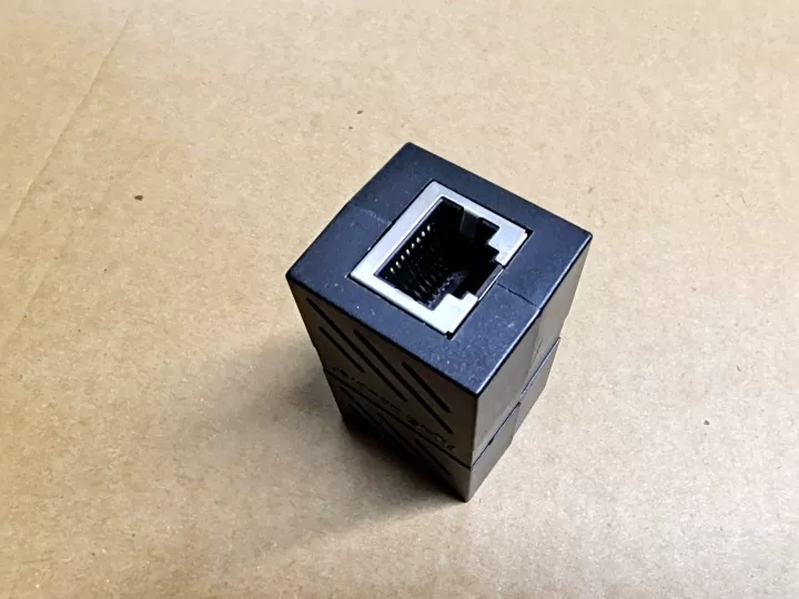 Сетевой коннектор RJ45 coupler, двойная головка, 8-ядерный кабель Ugreen