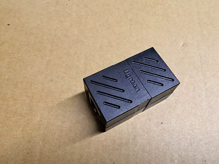 Сетевой коннектор RJ45 coupler, двойная головка, 8-ядерный кабель Ugreen