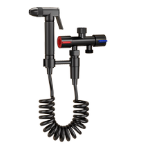 Brass toilet companion spray gun faucet one in and two out bathroom toilet pressurized household high-pressure nozzle