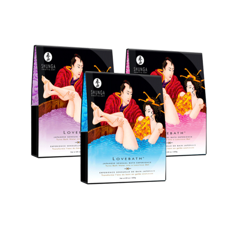 Canadian spring painting SHUNGA love desire jelly bath powder gel couple men and women sex flirting bath salt crystal bathtub