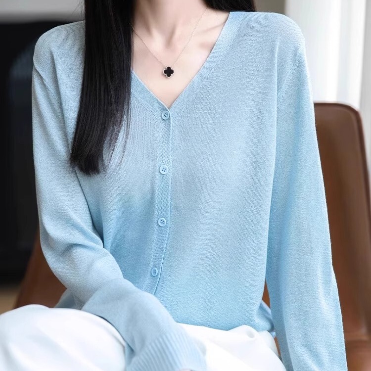 Shiny Gold Sand Sunscreen Cardigan for Women 2026 Summer Thin Ice Silk Bamboo Linen Knit Air-Conditioning Shirt Outerwear Cover-Up Shiny Gold Sand Sunscreen Cardigan for Women 2026 Summer Thin Ice Silk Bamboo Linen Knit Air-Conditioning Shirt Outerwear Cover-Up