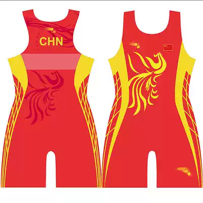 2016 New Rio women's team wrestling clothes weightlifting body tights support a custom-made