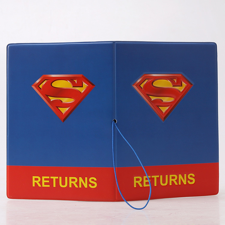 Cool Cartoon Superman Passport Cover Đa chức năng Hộ chiếu Gói du lịch không thấm nước Tài liệu lưu trữ vé Gói thẻ ví đựng giấy tờ xe