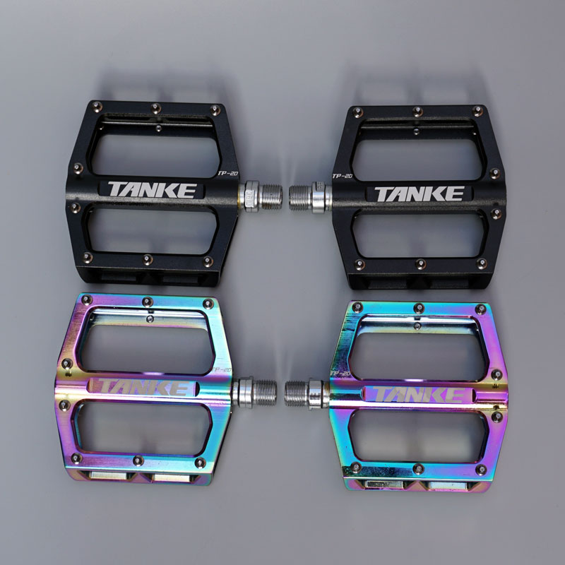 Colorful dead fly bicycle road folding Palin CNC aluminum alloy big pedal bearing wearable belt