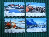 Australian Antarctic Territory Package Pins Stamps -2004 Antarctic Territory Mosen Station 50 Anniversary (full set of 4 votes