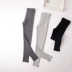 JENLucks mùa thu chất lượng cao cotton cao co giãn bên chân mở bên ngoài mặc quần legging chân quần phụ nữ quần thụng nữ Quần tây thường