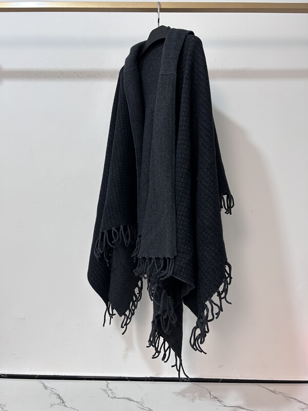 Don'T Miss Out! Old Fans Recommend It, Double-Sided Cashmere Shawl Cape for Women, Hooded Cardigan, Plaid Tassel Coat