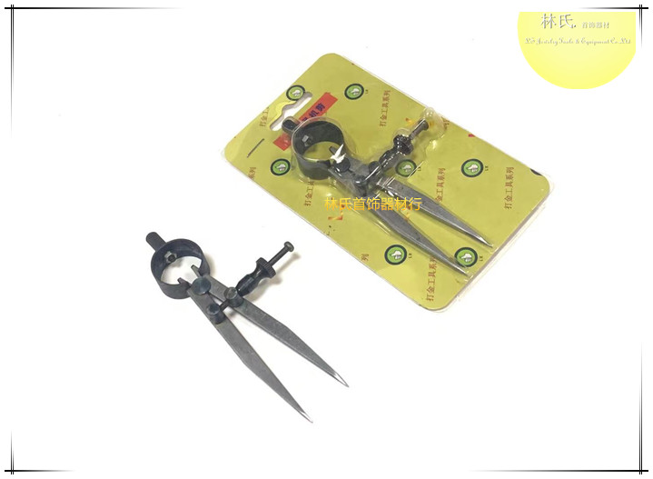 Port-made compasses Compass Jewelry Sub-Gauge Spring Machine Cut Balance Line Circular Gauge Punch gold-up design tool