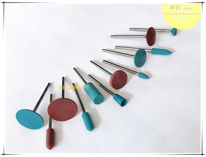 Rubber wheel with handle, rubber wheel with handle, rubber wheel, gold and silver watch, wax-free polishing wheel, jewelry, gold tool