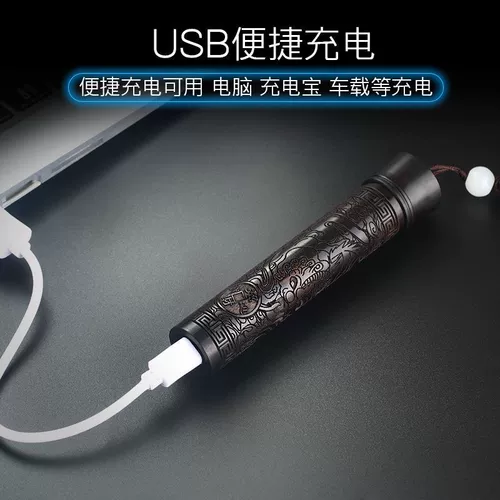 Креативная двухдуговая ветрозащитная индукционная зажигалка из сандалового дерева с usb-зарядкой