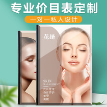 Hairdressing Price List Customized Book Beauty Salon Nail Ciliary Semi-permanent Price List Price Book High-end Menu Production