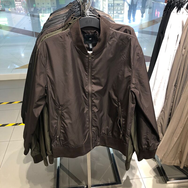 H Brand Genuine Men's Jacket, New Autumn Collection, Versatile, Comfortable, Simple Pilot Jacket 1293696