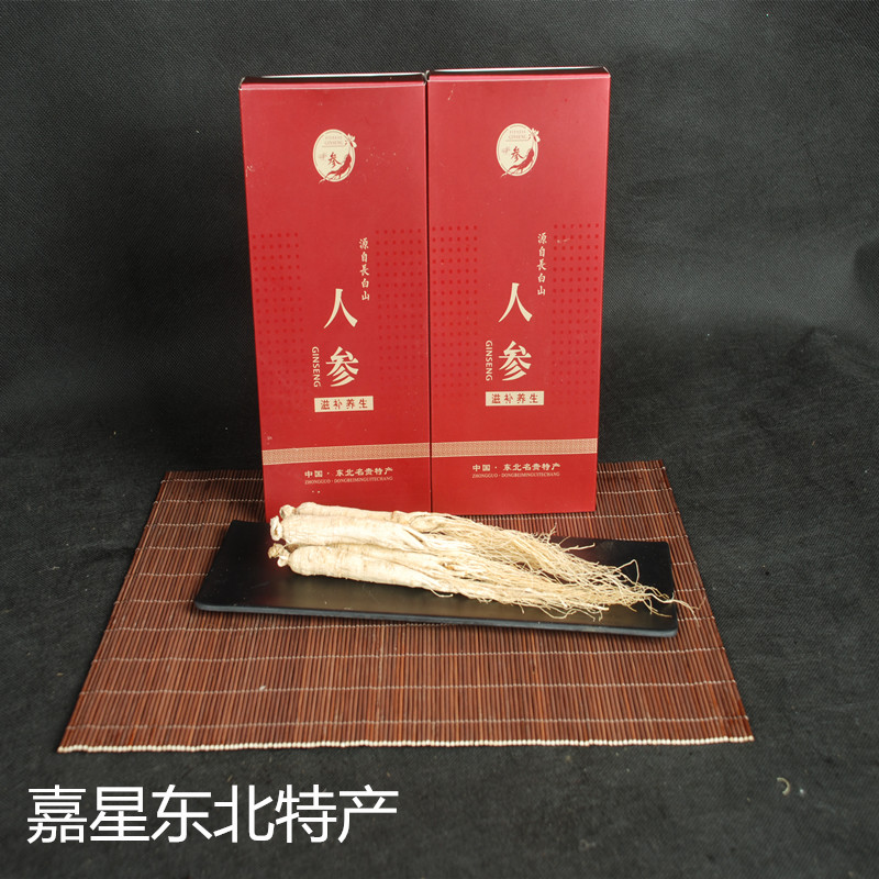 Ginseng garden ginseng raw dried ginseng dry goods northeast ginseng dry gift box