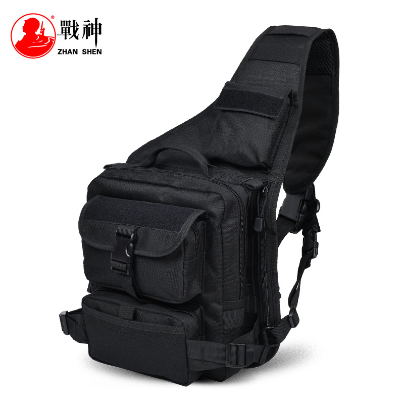Ares camouflage tactical backpack Chest bag Camouflage bag mountaineering bag Men's and women's multi-functional outdoor portable crossbody bag