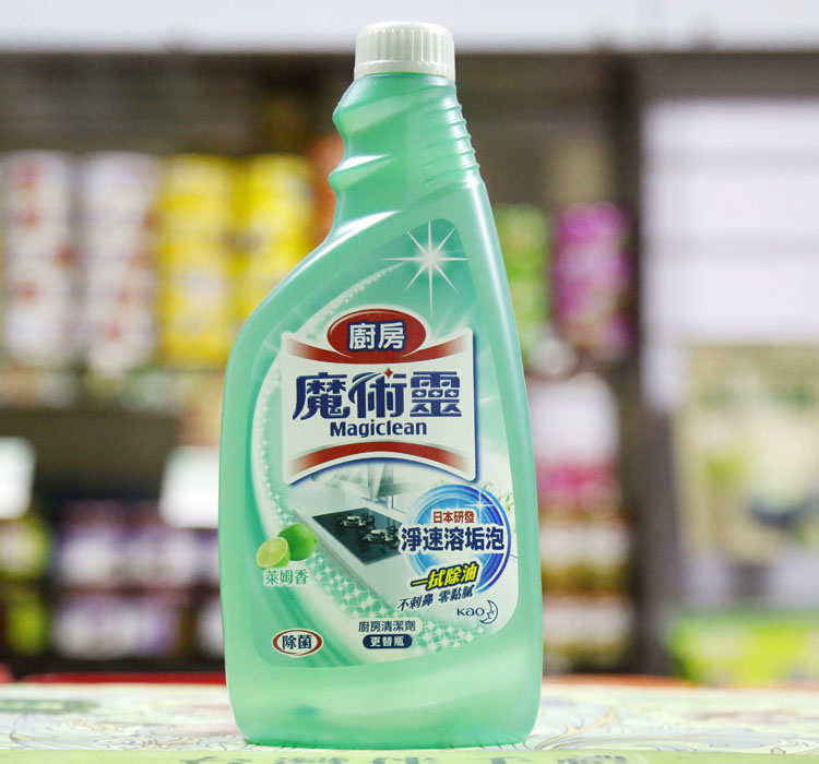 vim tẩy bồn cầu Ba chai của Đài Loan King of Magic Magic Kitchen Cleaner Lyme Frag 500ml Chai / Thay thế - Trang chủ nước tẩy rửa nhà vệ sinh không mùi