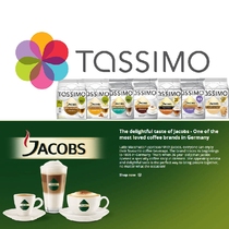 Cherrys English Taoya Bosch Tassimo Capsules 24 Flavors Mixed Latte Hot Coffee Tea Capsules