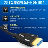 Оптоволоконный кабель Dite 8K HDMI 2.1 удлинитель кабеля высокой четкости для подключения к компьютеру ТВ-проектор видео 10 метров 20 метров