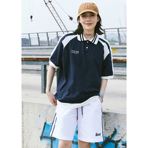 Jenny retro day ensemble polo shirt short sleeve T-shirt female Shins Chains tide original accommodation loose with high sense 100 lap top