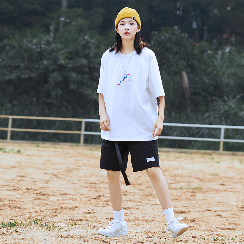 Jenny NASA white t-shirt women's spring and summer loose simple casual T-shirt students wild short-sleeved top tide