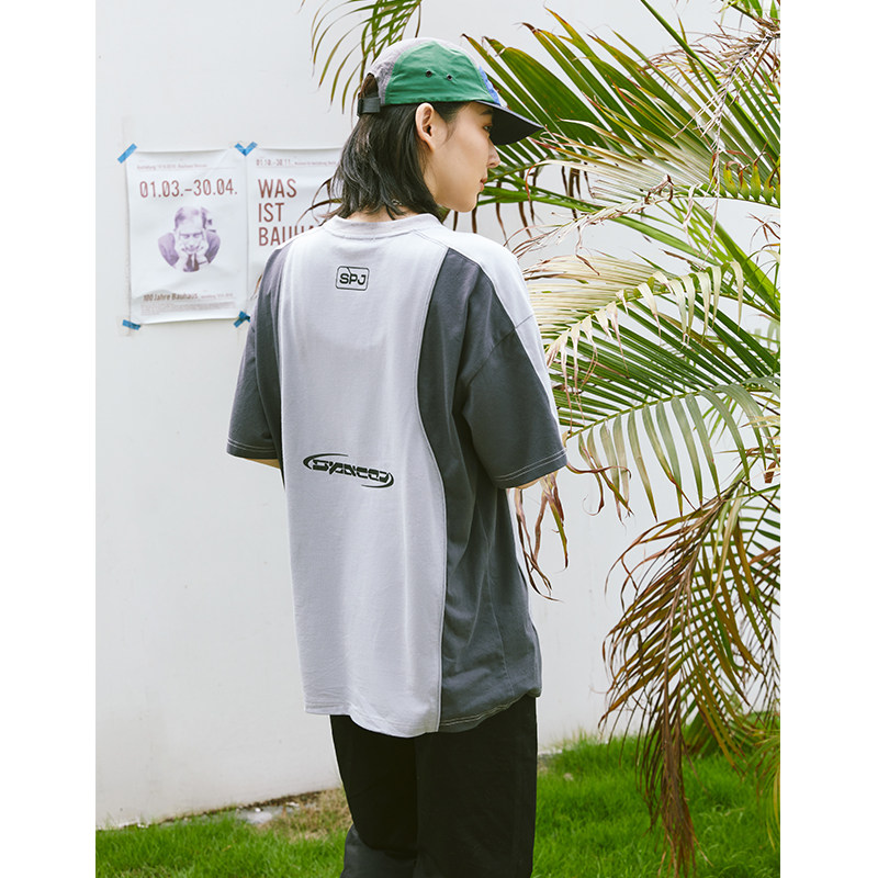 Jenny NASA Day Ensemble Summer Blouse Collage Short Sleeve T-shirt Woman American Tide Card Loose Casual Pure Cotton Niche