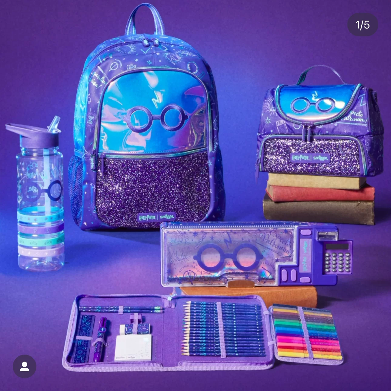 Smiggle Австралия начинается школа Гарри Поттер Хедвиг ученическая сумка пенал набор ланч-бокс бокс с водой blind box