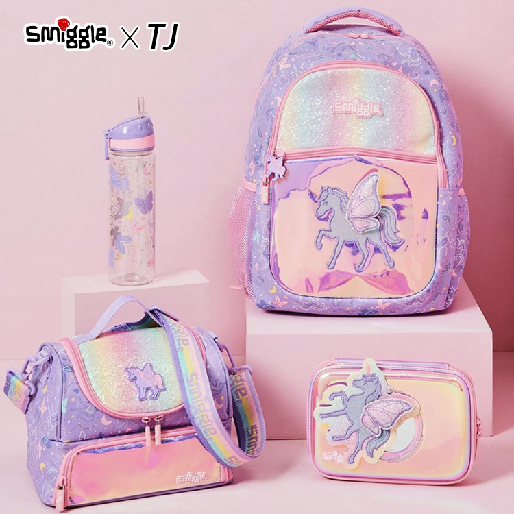 Australian smiggle opens school season cartoon boys and girls school bag shoulder pack pack box kettle pencil box 136