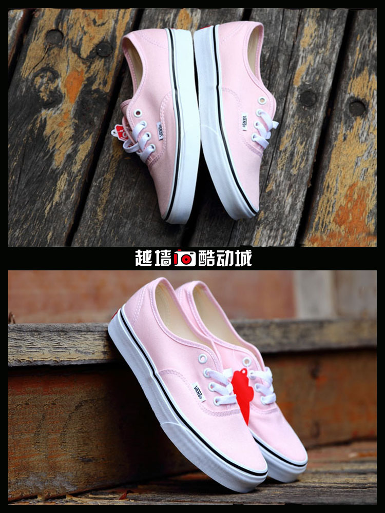 Vượt tường Vans hè mới Authentic đỏ xanh vàng vàng hồng giày nam và giày thể thao cao cấp VN0A38EMVJO - Dép / giày thường giày the thao nam chính hãng