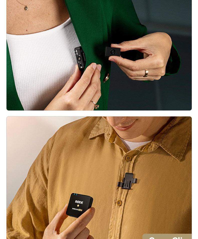 RODE Wireless GO II (国内正規品) mag clip go MagClip GO | Magnetic Clip for Wireless GO | RØDE (AU)