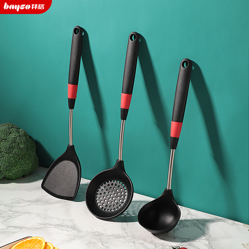 Baiger silicone spatula spatula household non-stick pot special high temperature cooking spatula kitchen utensils fried spoon frying spatula set
