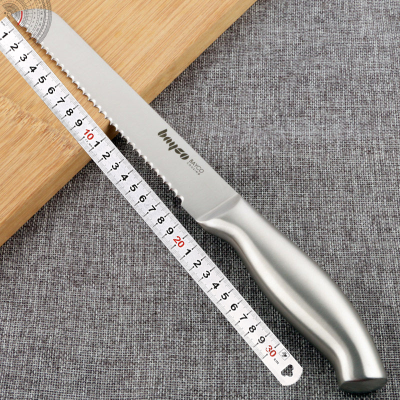 Byger stainless steel bread knife baking knife serrated knife cake knife toast serrated kitchen baking tool slice knife