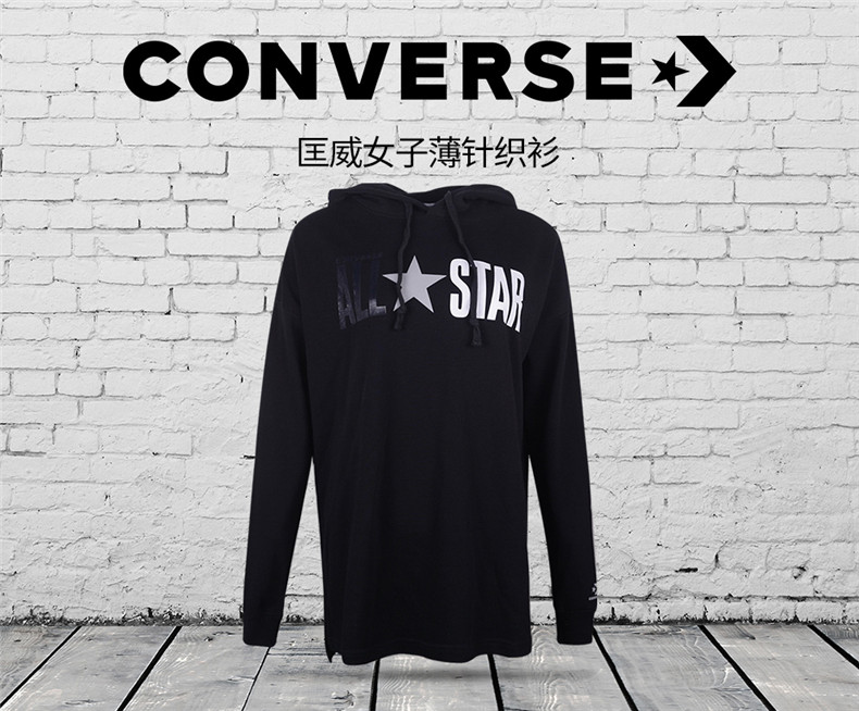 CONVERSE 匡威 卫 衣 2019 áo len thể thao trùm đầu mới thoải mái 10017037-A02 - Thể thao lông cừu / jumper áo khoác nỉ nam có mũ