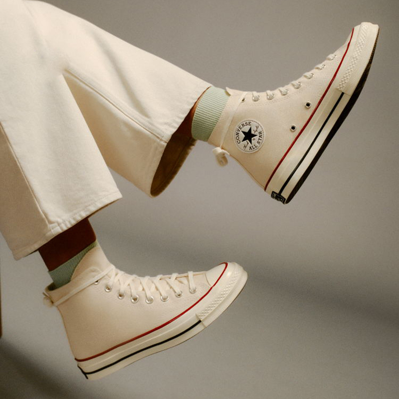 Converse 1970S Retro Three-Star Logo Men's and Women's Off-White Casual Canvas Shoes