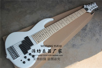 flyoung mongrel GUITARS full-body eight-string electric bass double iron core white body maple wood fingers