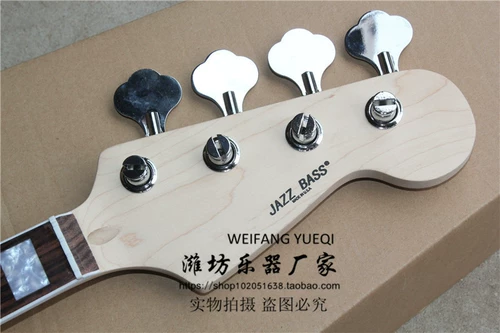 Flyoung Jazz Bass 4 Strough Schndromes Boda Maple Kini Kaski Rose White Food Вы можете принести кнопку фортепиано