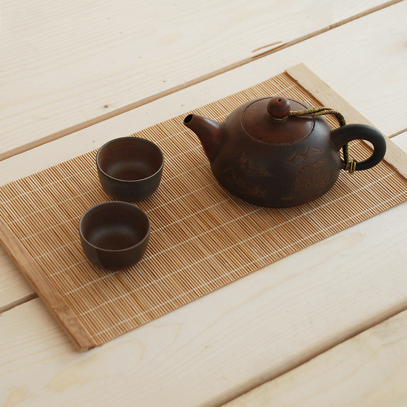 Kung Fu tea set tea ceremony tea art spare parts bamboo mat tea mat tea curtain insulation pad bamboo mat bamboo curtain bamboo mat