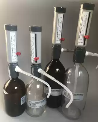 0-25ml glass sleeve type adjustable quantitative dispenser 500ML Brown pipette bottle mouth dispenser